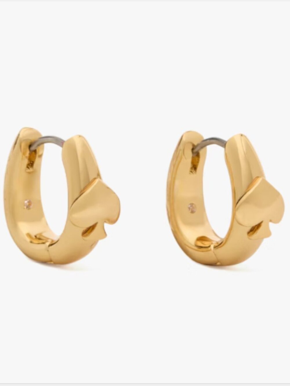 kate spade New York So Spade Huggie Hoop Earrings - Quiet Luxury.